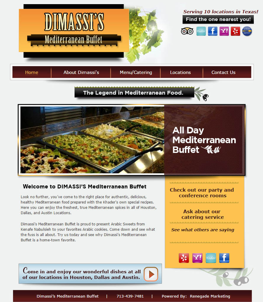 resturant website design